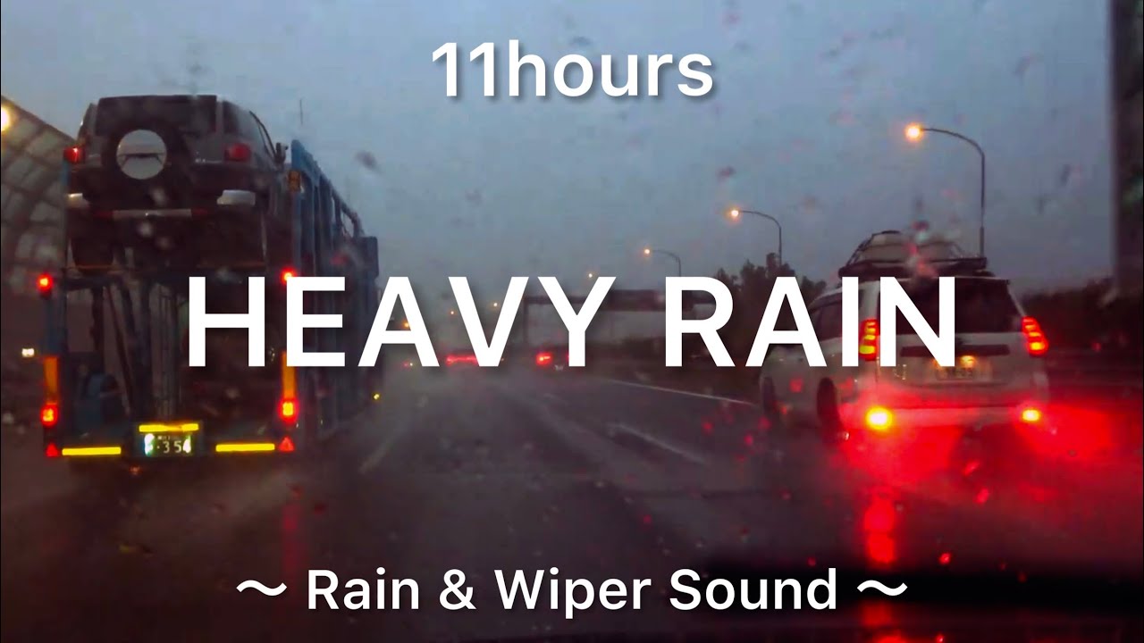 【ただ走るだけ】雨のドライブまとめ｜雨音 11時間｜Rainy Drive Mix | 睡眠BGM | 11hours | Sleeping BGM