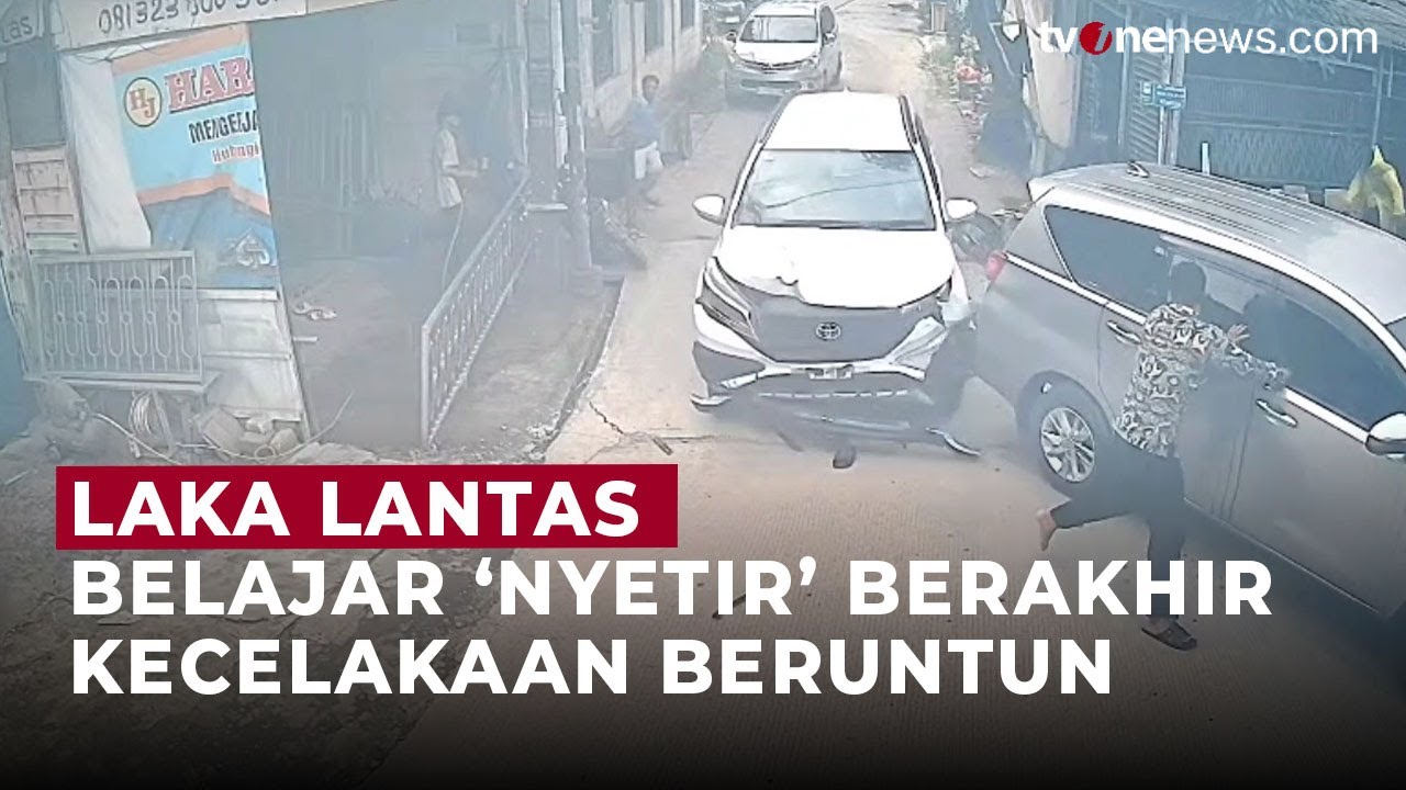 Viral! Laka Beruntun di Bekasi Gara-gara Sopir Masih Belajar | OneNews Update