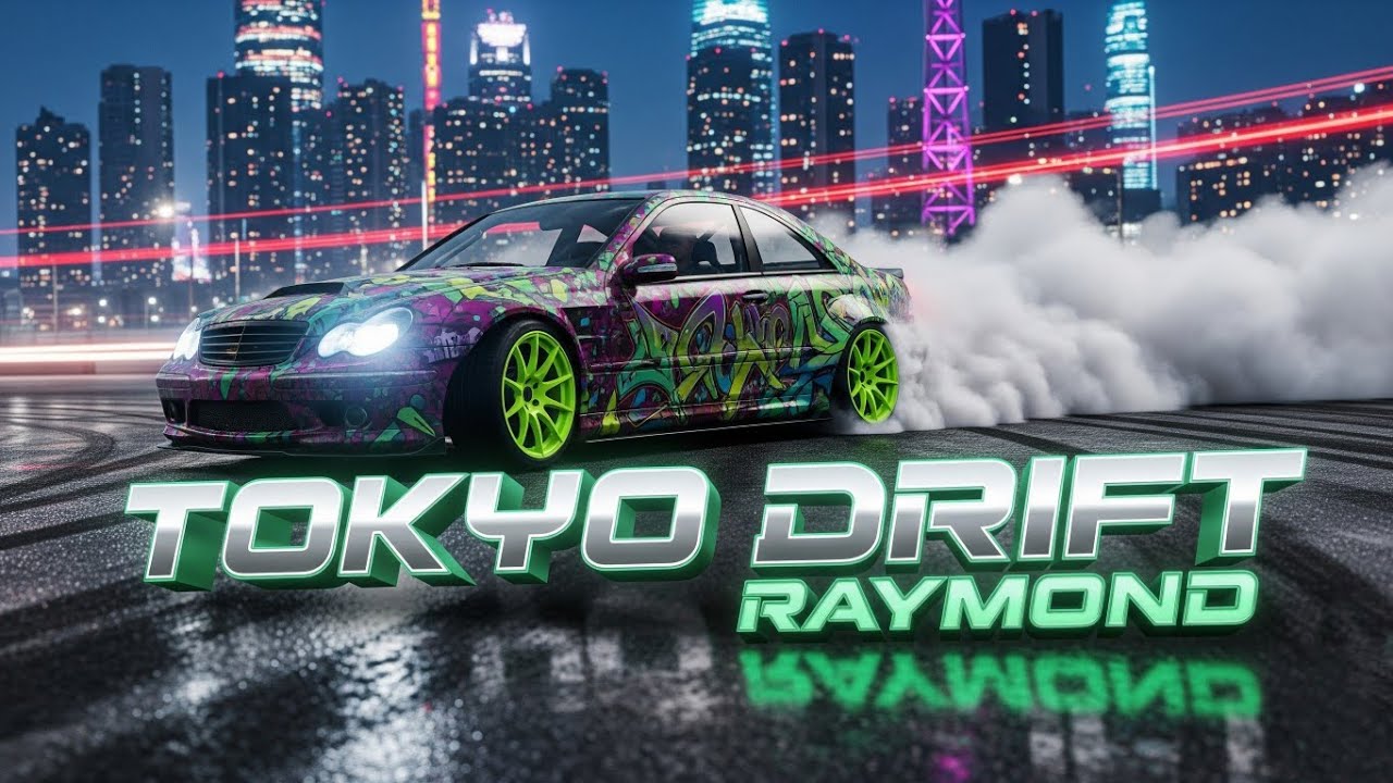 CRAZY DRIFT ACTION: Raymond Grounds takeover with the 'Drift Gasm' Merc!