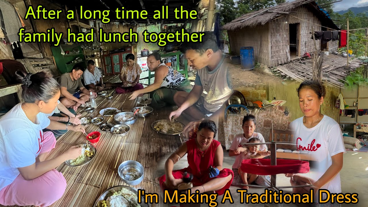 After A Long Time All The Family Had Lunch Together🍛|| I’m Making A Traditional Dress 👗 
