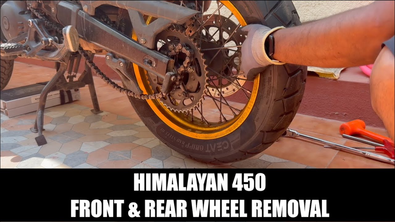 RE Himalayan 450 - How to Remove Front & Rear Wheels