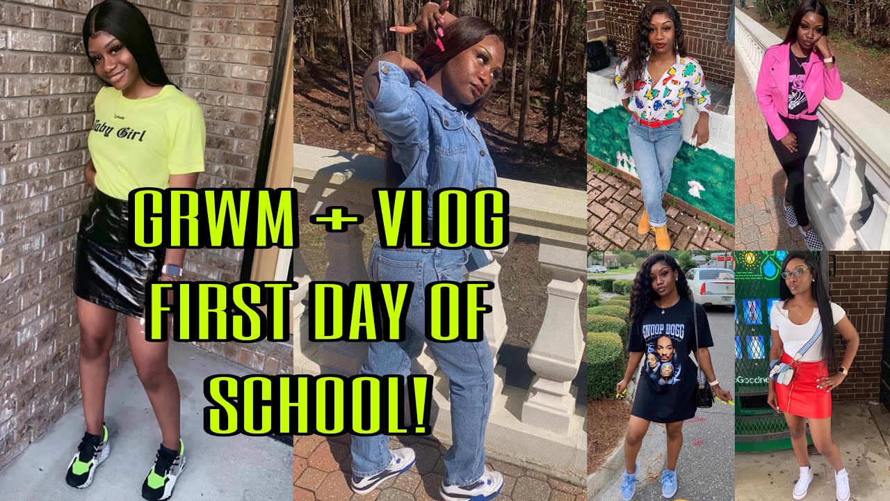 GRWM: FIRST DAY OF SCHOOL + VLOG | Junior Year ♡