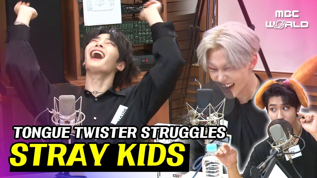 [C.C.] STRAY KIDS struggles doing tongue twister sentences on the right pitch #STRAYKIDS