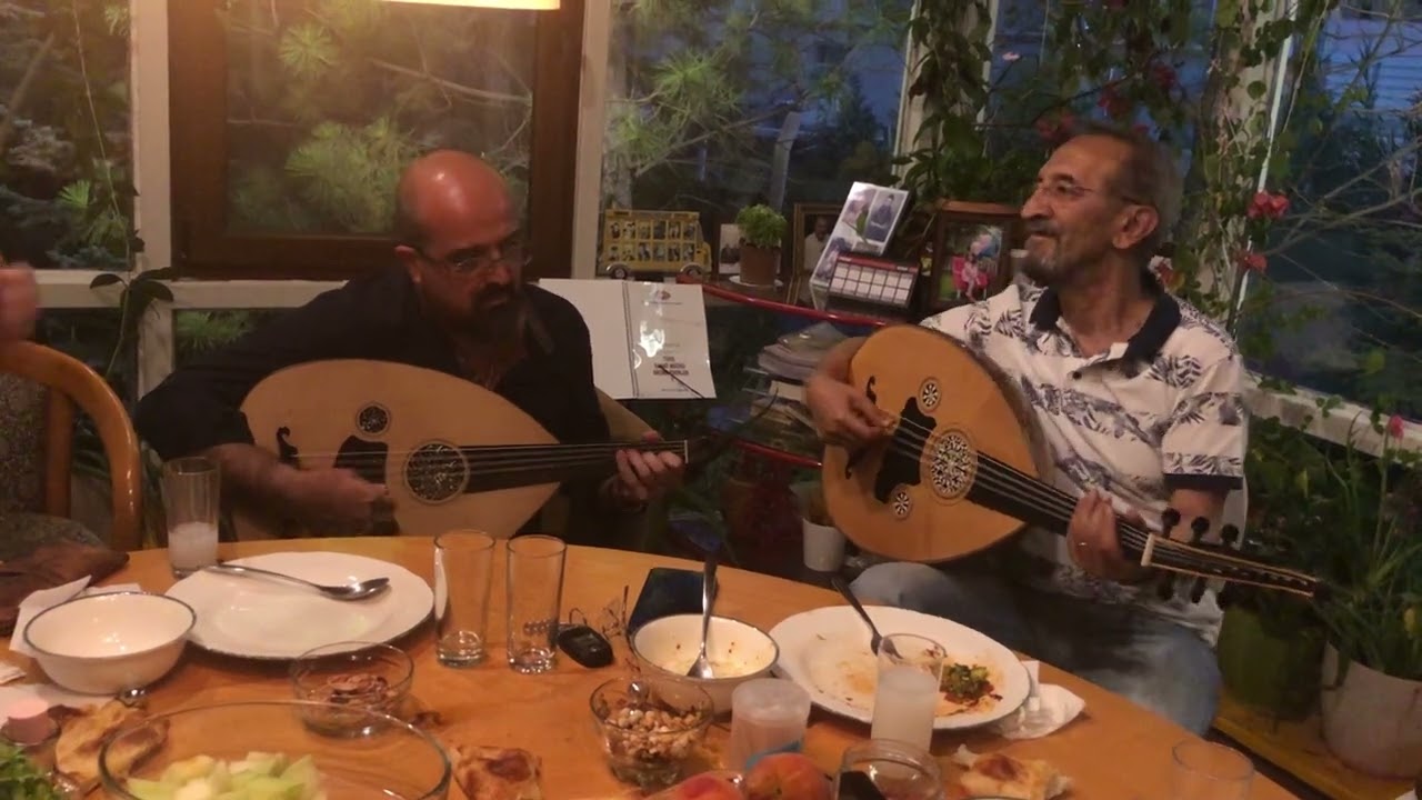 Part-1 Oud Taqsim with 2 Virtuosos BAYRAM COSKUNER & ALPER TAS in a Traditional Turkish Night Table
