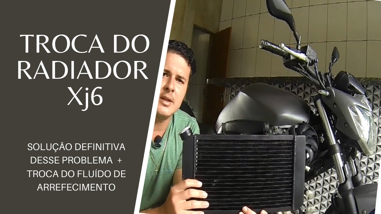 YAMAHA XJ6 | TROCA DO RADIADOR DA XJ6, RESOLVA SEU PROBLEMA HOJE | SOLUÇÃO DO RADIADOR XJ6 + FLUÍDO