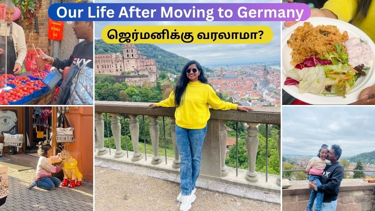 Moved from Singapore to Germany✈️எங்களுடைய பதில் 💁‍♀️Hidelberg Oneday Trip 🚗 Prawn Briyani 😋Tamil