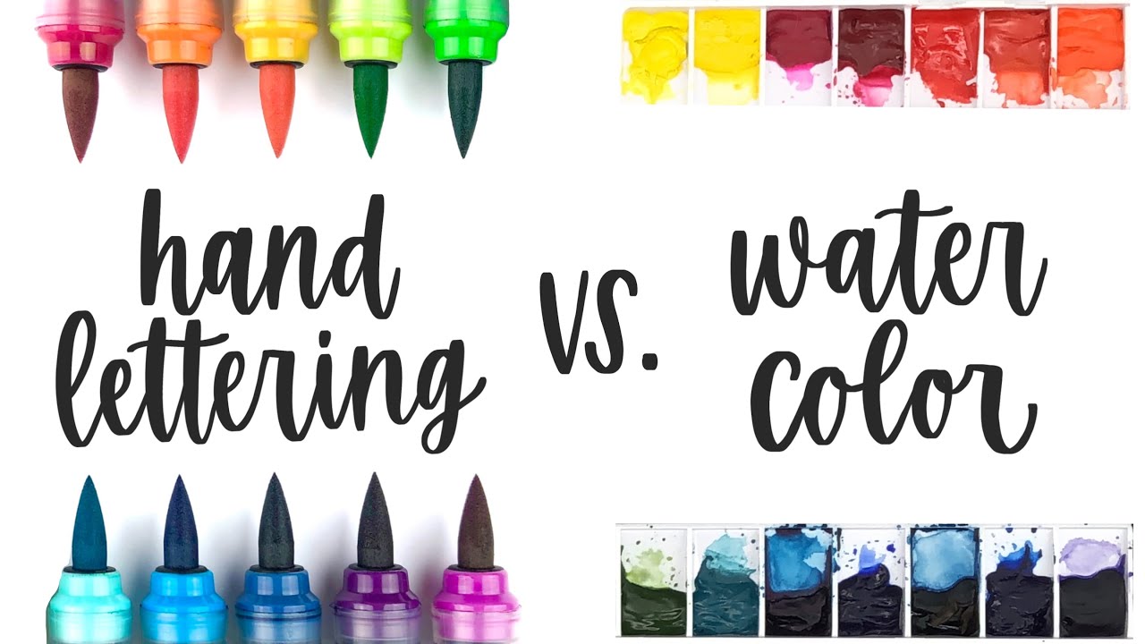 Hand Lettering vs. Watercolor: Which is best for your artistic style??