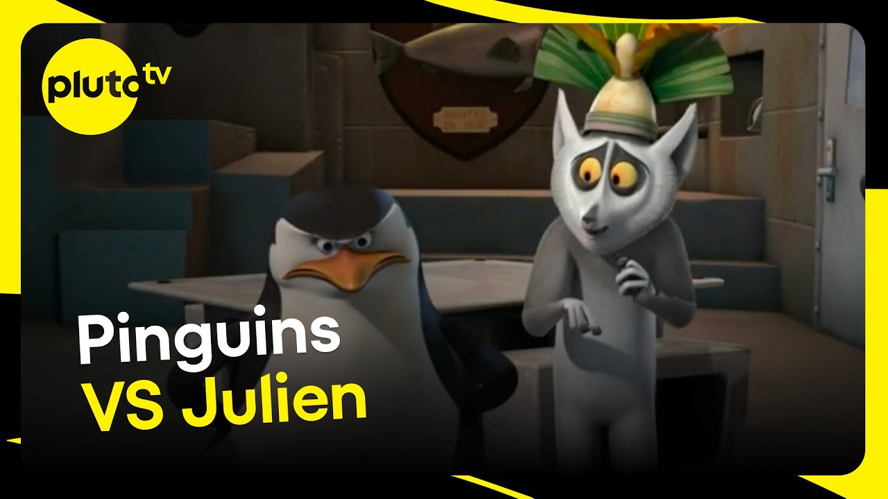 3 Vezes que o Rei Julien Enlouqueceu os Pinguins de Madagascar | Pluto TV