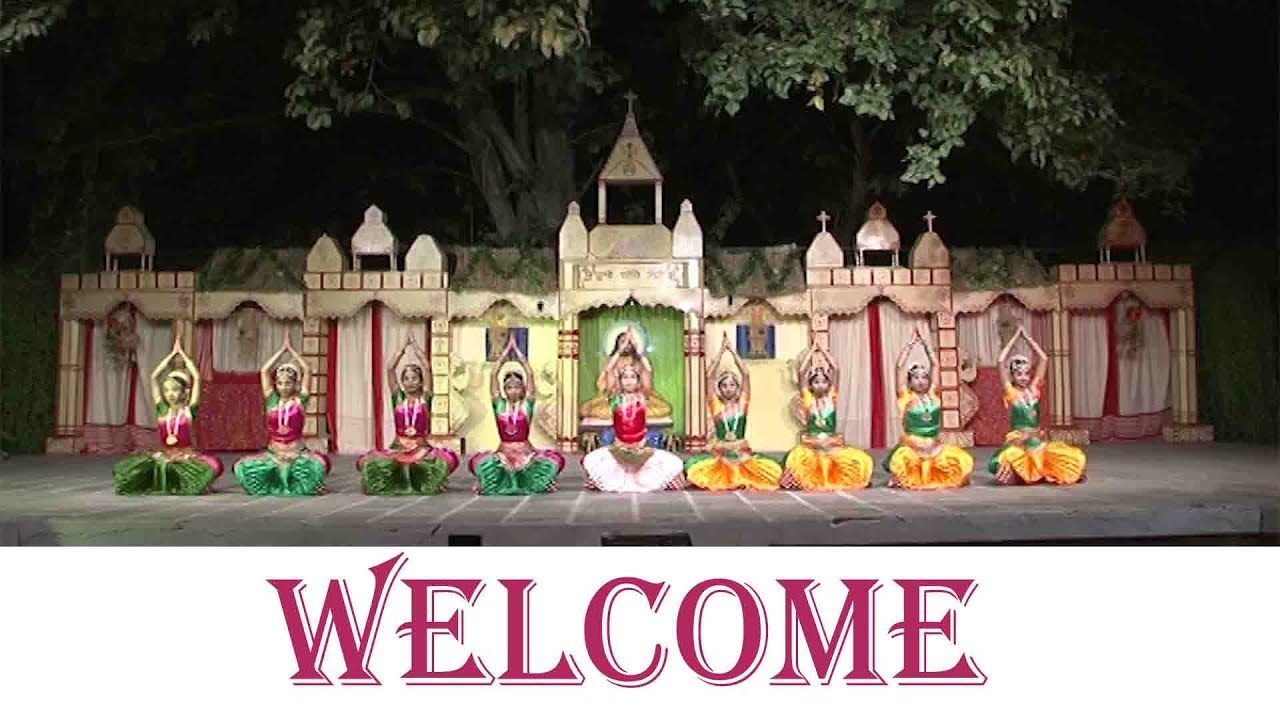 Welcome Dance, Bharatanatyam dance , Welcome Song Swagatam, Fr. S. Joseph in 2012