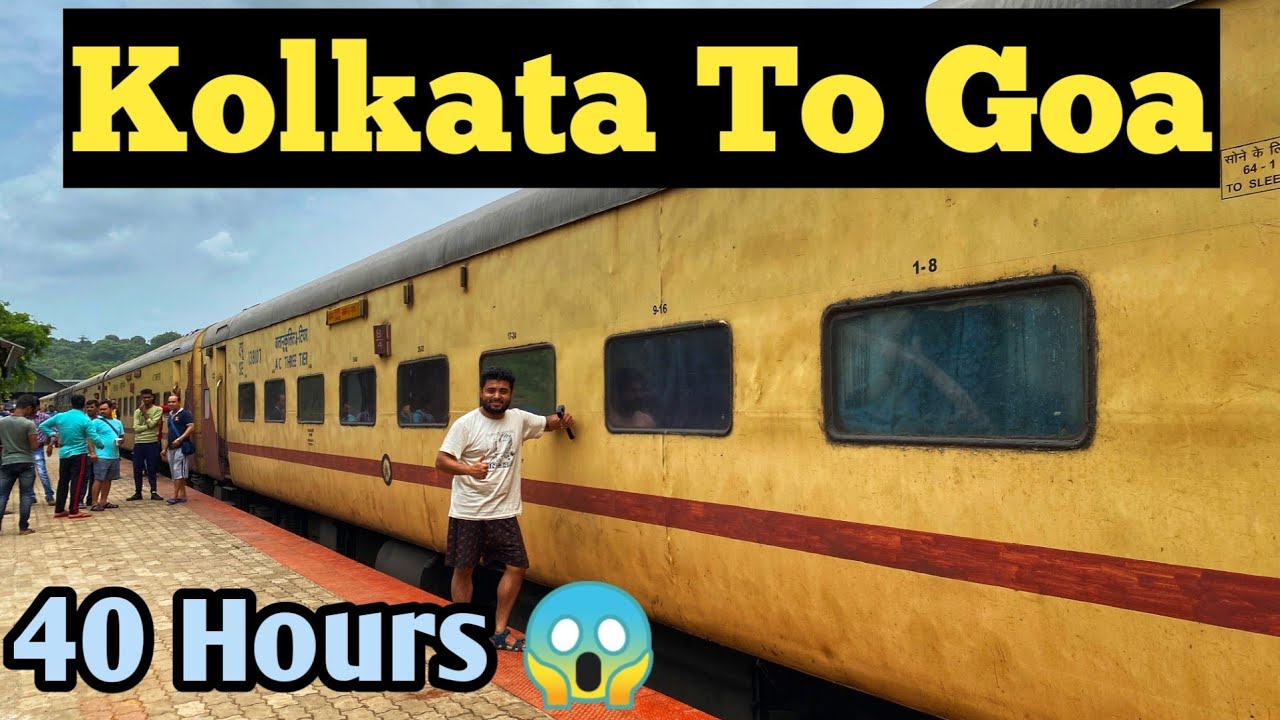 Kolkata To Goa Train Journey by Amravati Express | Kolkata to Goa Train Details | কলকাতা থেকে গোয়া
