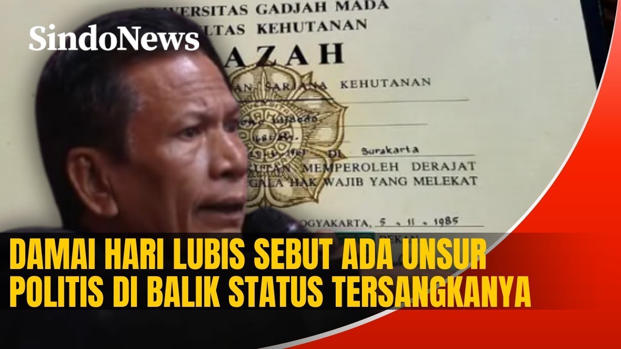 Damai Hari Lubis Sebut Ada Unsur Politis di Balik Status Tersangkanya | Rakyat bersuara