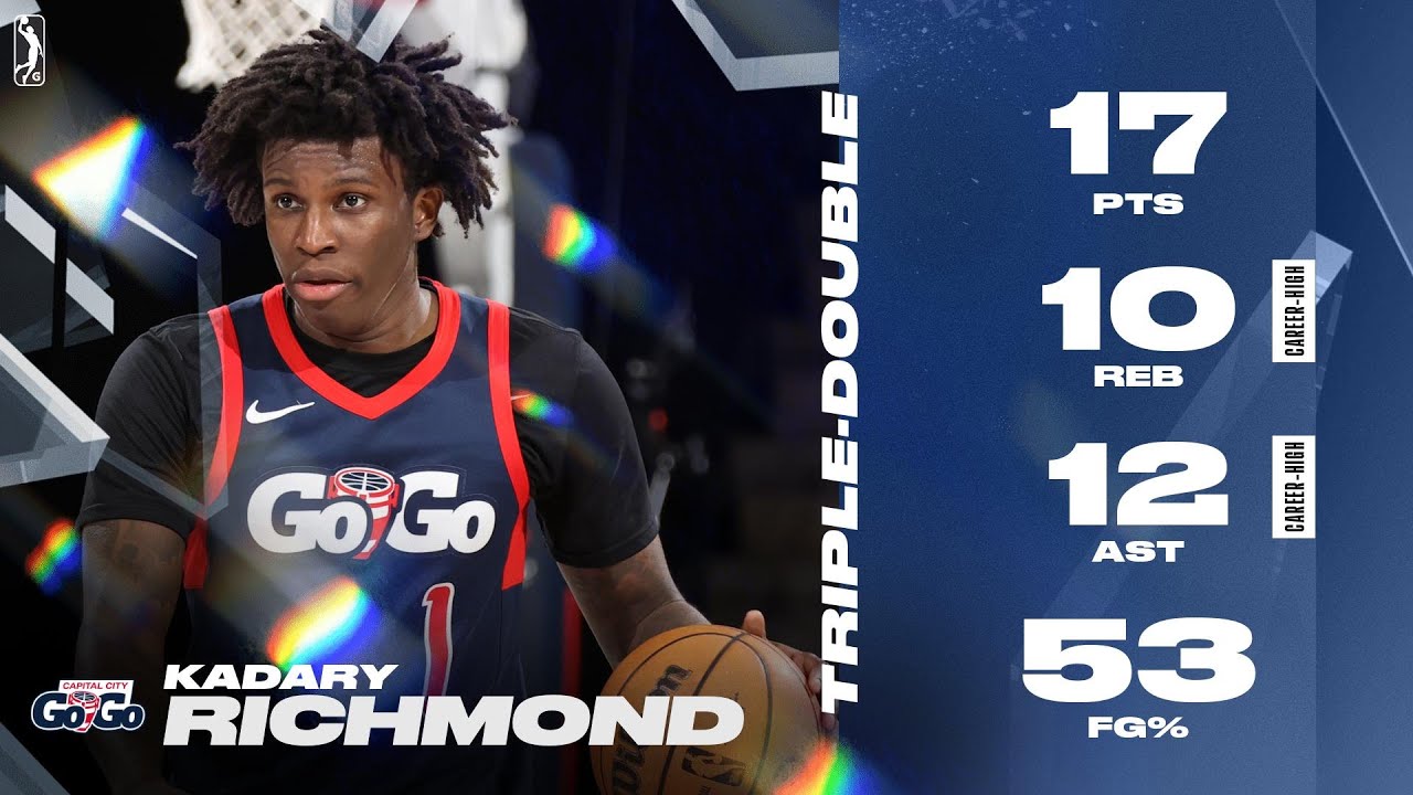 Kadary Richmond's First Pro Triple-Double: 17 PTS, 10 REB & 12 AST