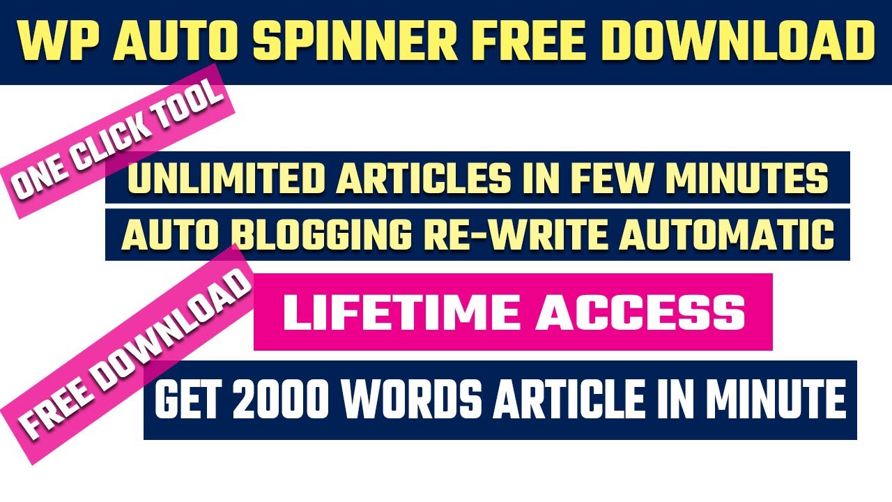 Auto Spinner Plugin Free Download | Auto Spinner Plugin For News Website