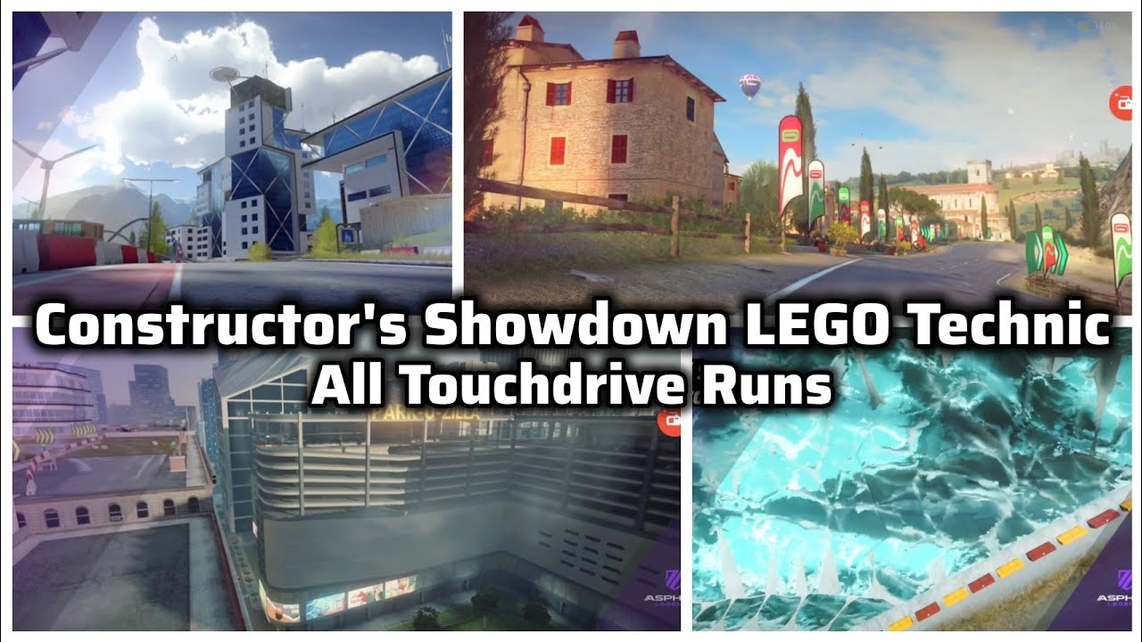 Asphalt Legends • Constructor's Showdown LEGO Technic All Cars  touchdrive Runs