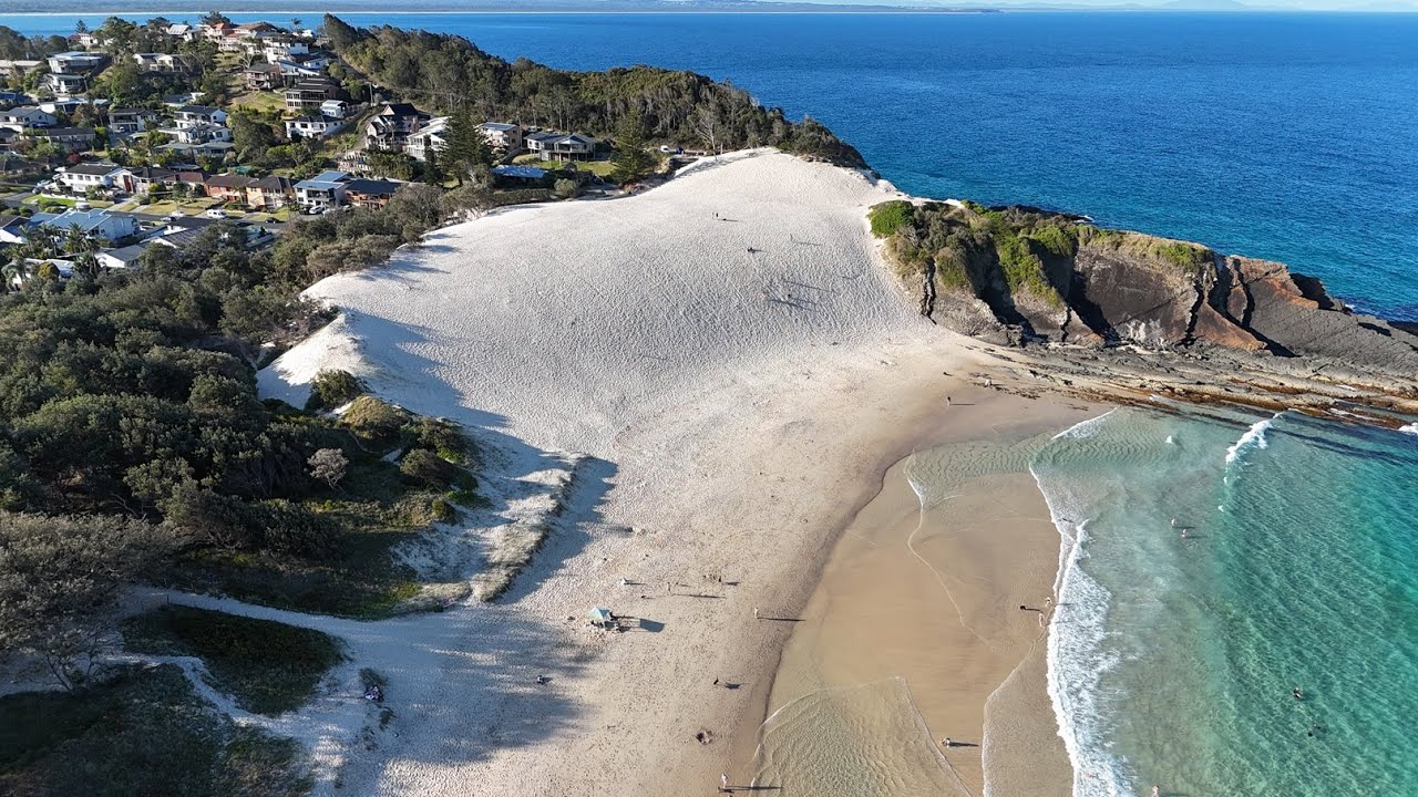 Forster in summer by drone