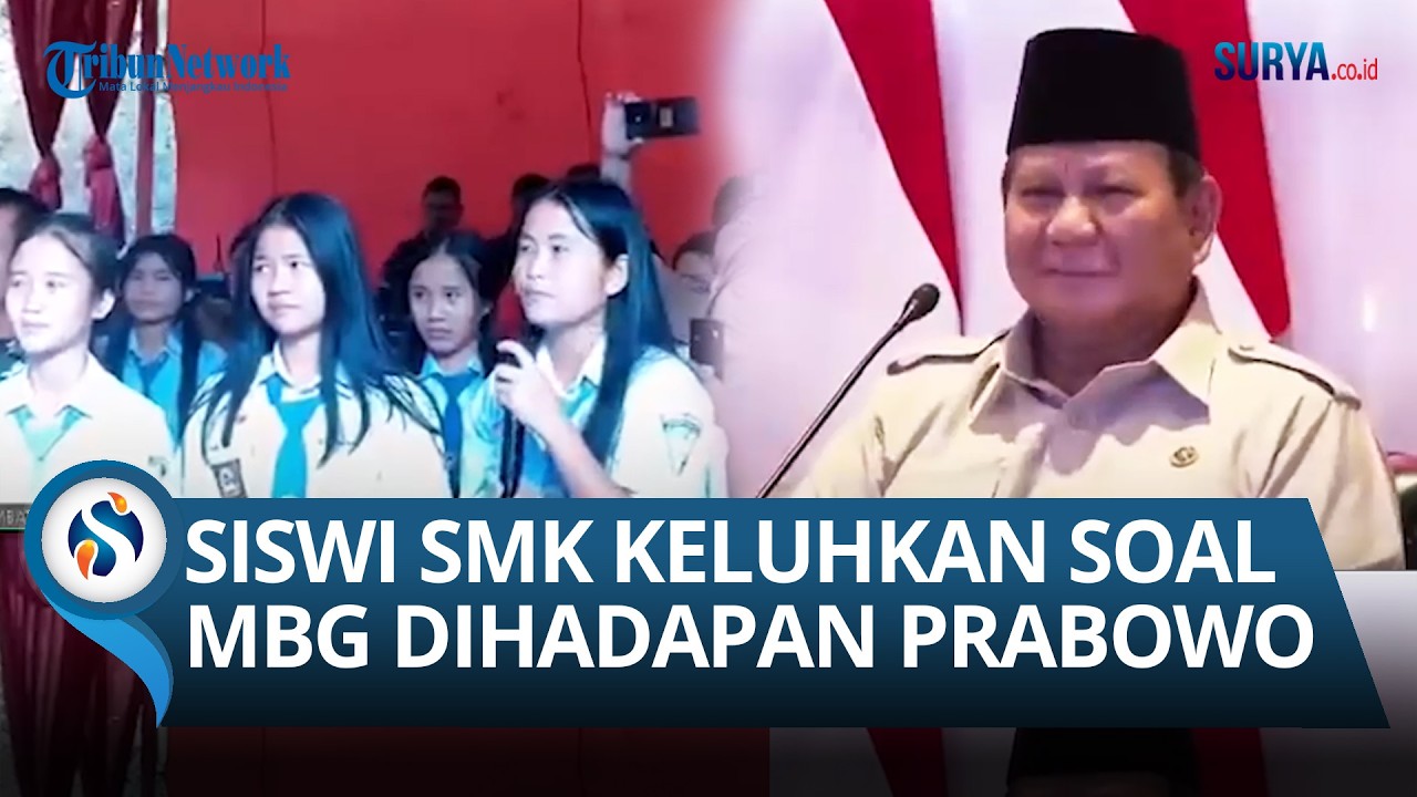 Momen Siswi SMK Curhat Langsung soal Program MBG di Depan Presiden Prabowo!