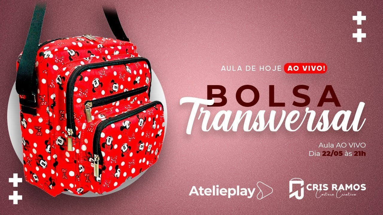 Como Fazer um Bolsa Transversal com Bolsos
