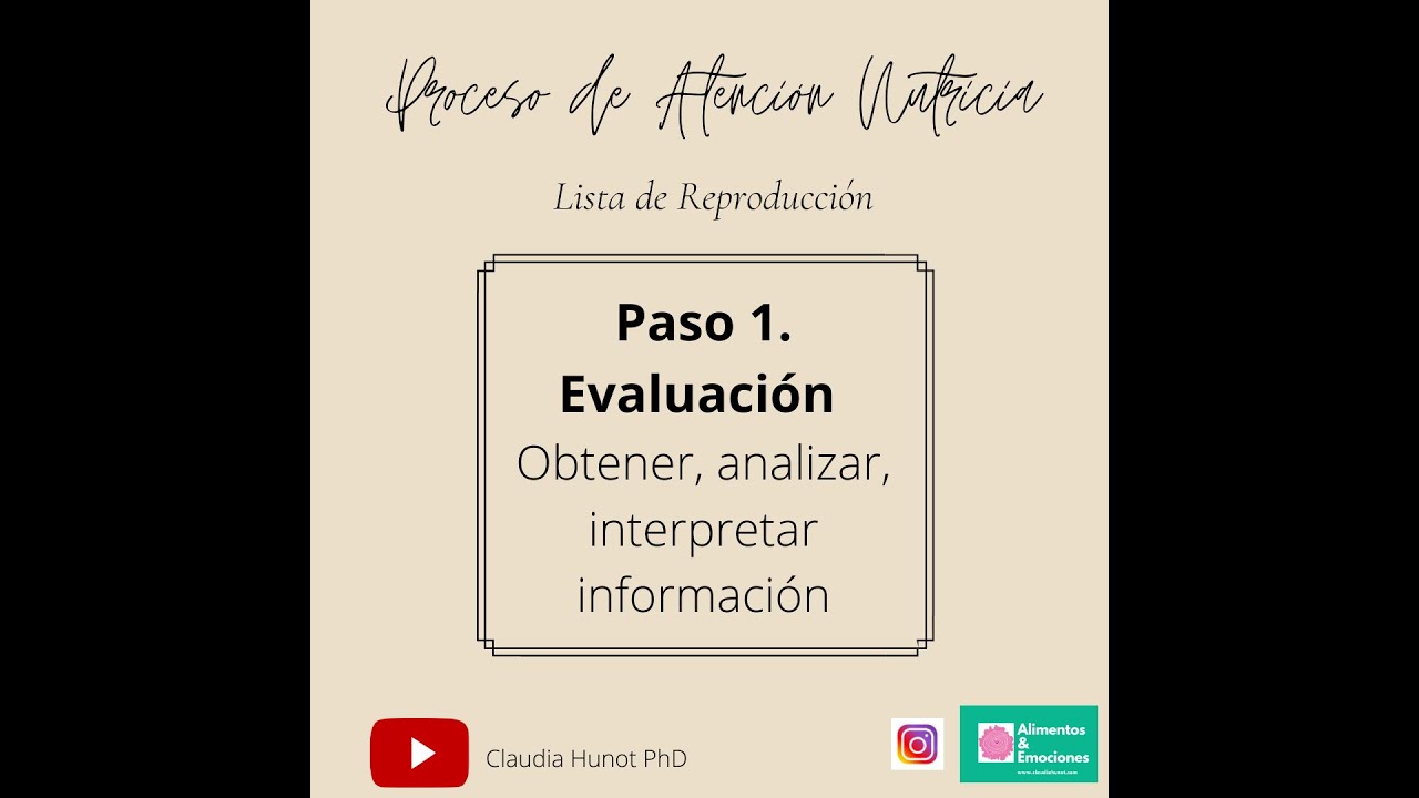 PAN  Paso 1 Evaluación nutricia