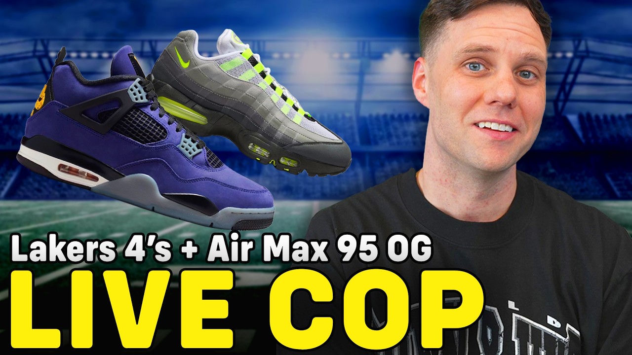 LIVE COP: AIR JORDAN 4 LAKERS & NIKE AIR MAX 95 NEON SOON