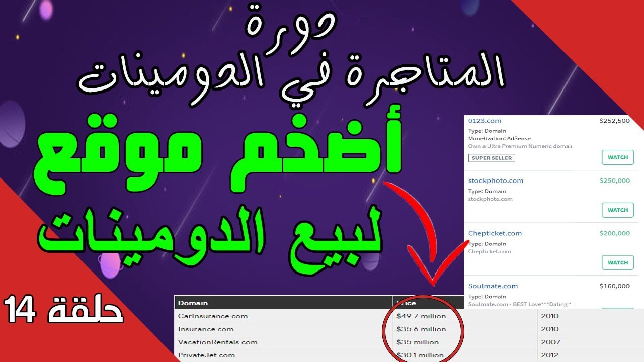 godaddy auctions   الدورة الشاملة لتعلم تجارة الدومينات  الدرس 14  -   بيع الدومين في مزادات جودادي