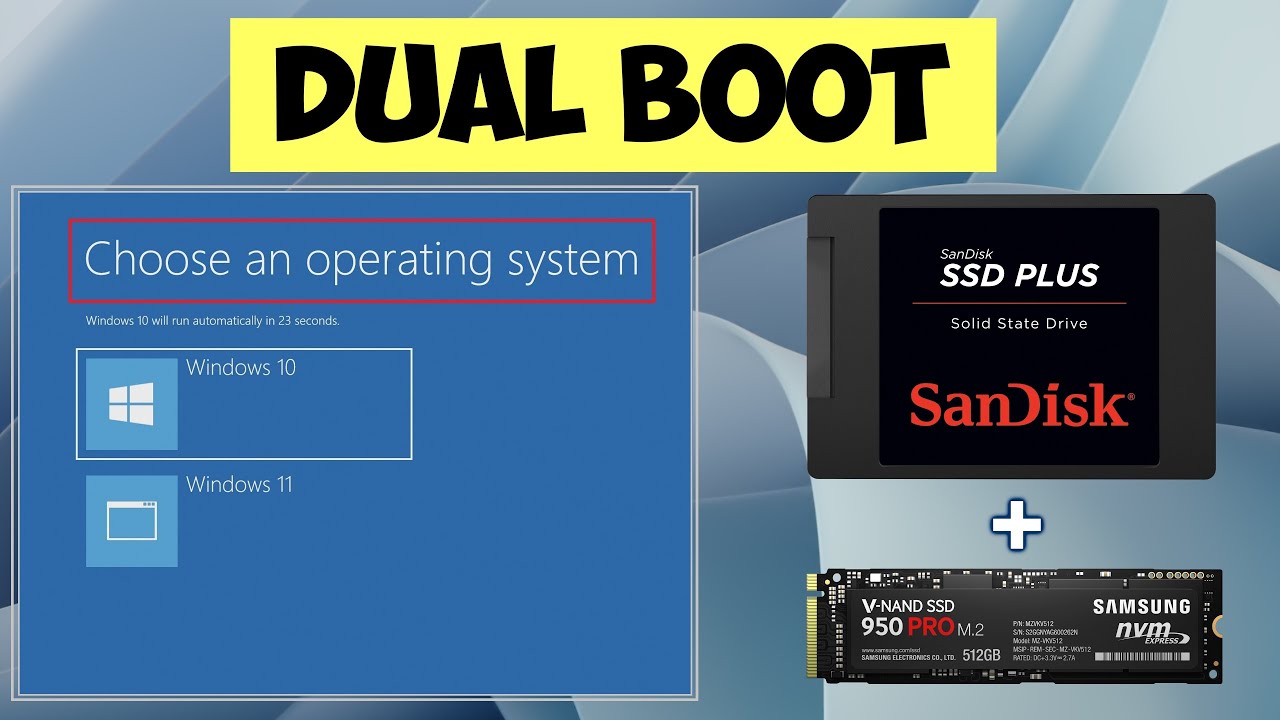 Dual Boot Windows 11 and 10 on Two Physical Disks➡️How to install a Second Windows on a New SSD