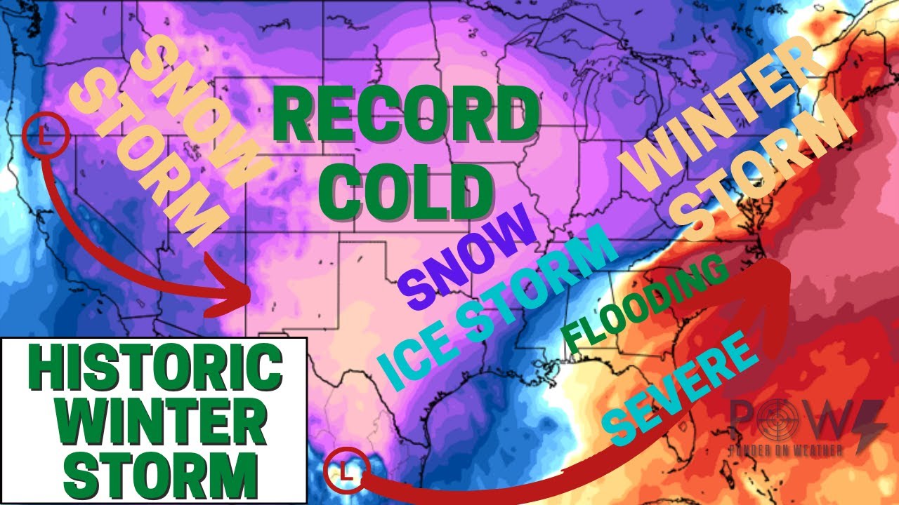 Historic Winter Storm! Heavy Snow, Ice Storm & Record Cold! - POW Weather Channel