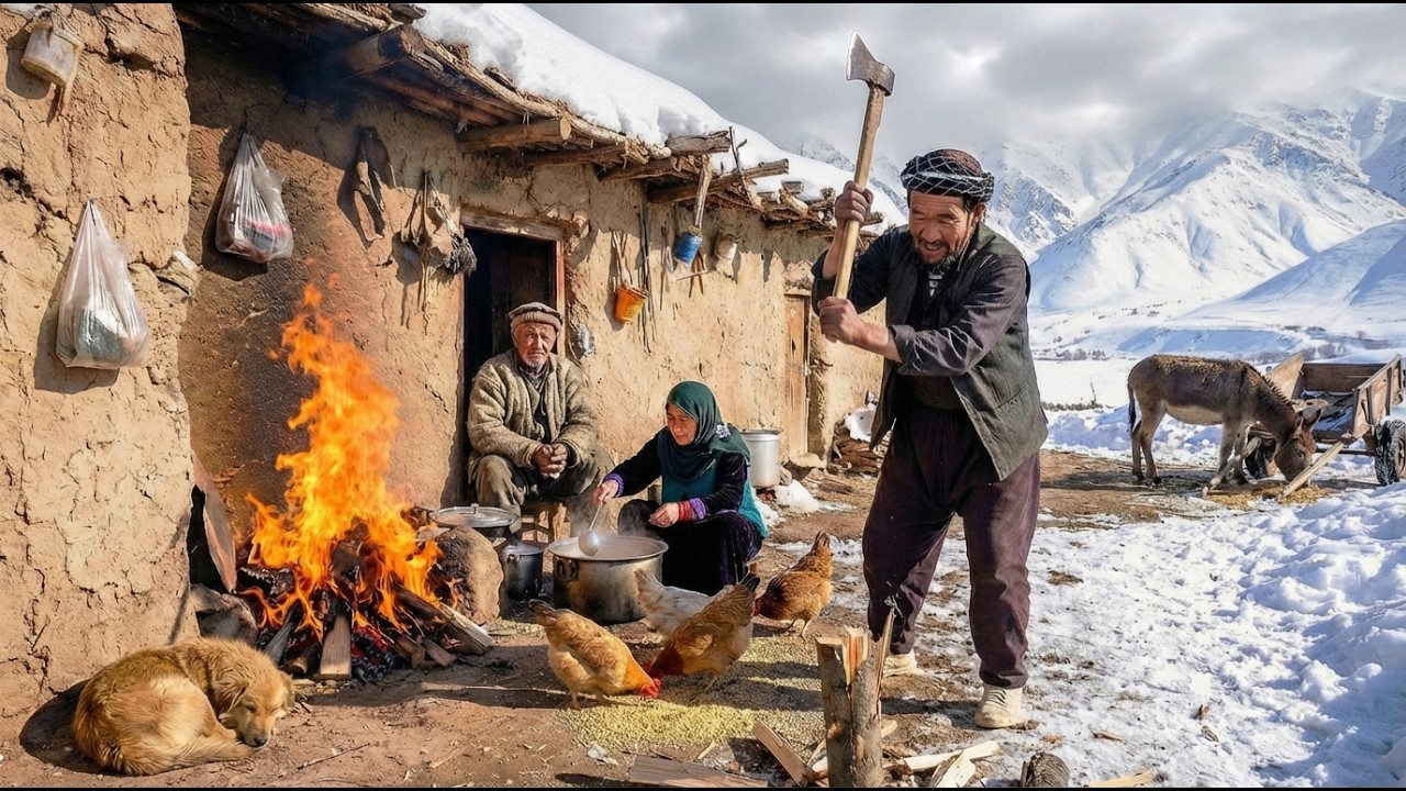 Surviving Winter in an Afghan Village  Traditional Cooking & Real Life