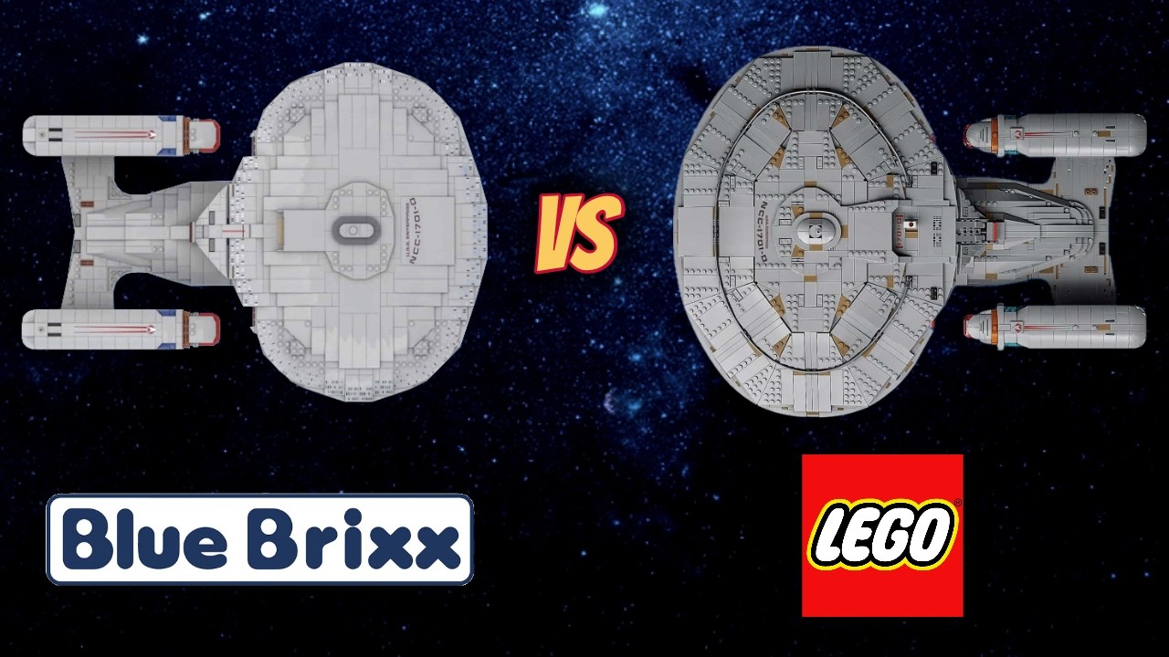 Star Trek Vergleich: LEGO vs Bluebrixx 'USS Enterprise D' im Duell!