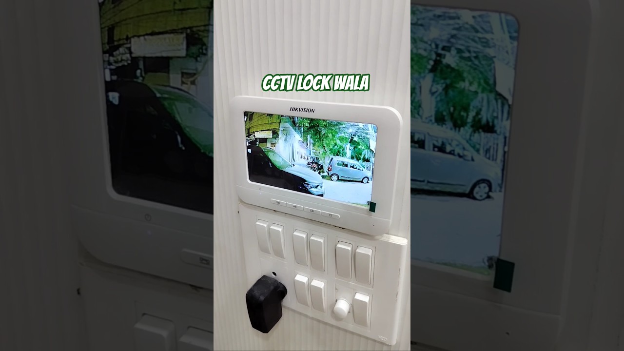 Hikvision Video Intercom With Electronic Door Lock, Video Door Phone Connection #vdp #gatelock