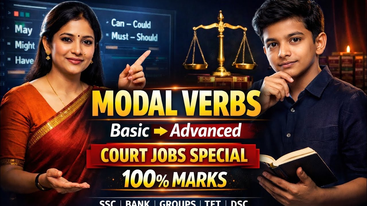 MODAL VERBS | Basic to Advanced | Court Jobs Special English | 100% Marks Strategy | SSC DSC 