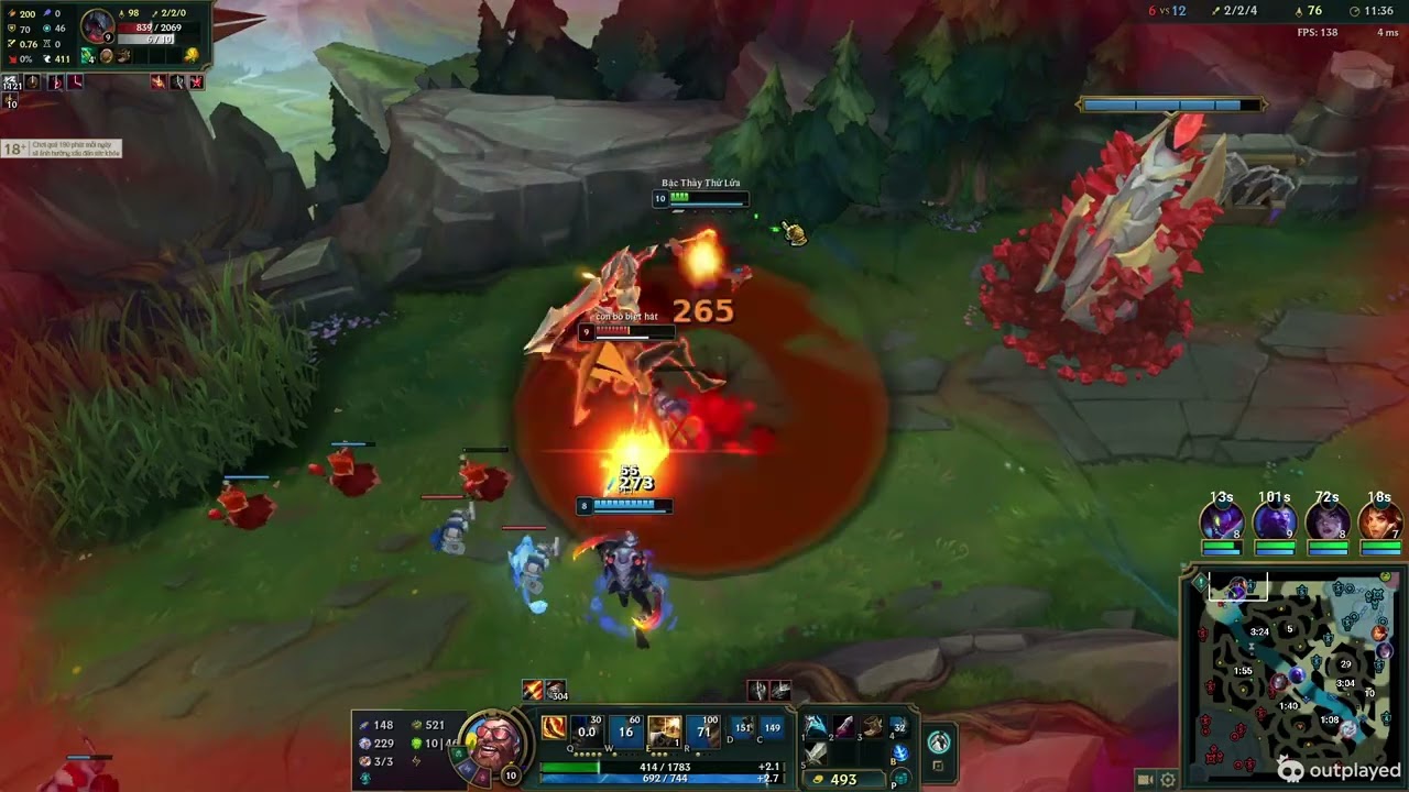 gangplank vs aatrox cái tôi cao và cái kết