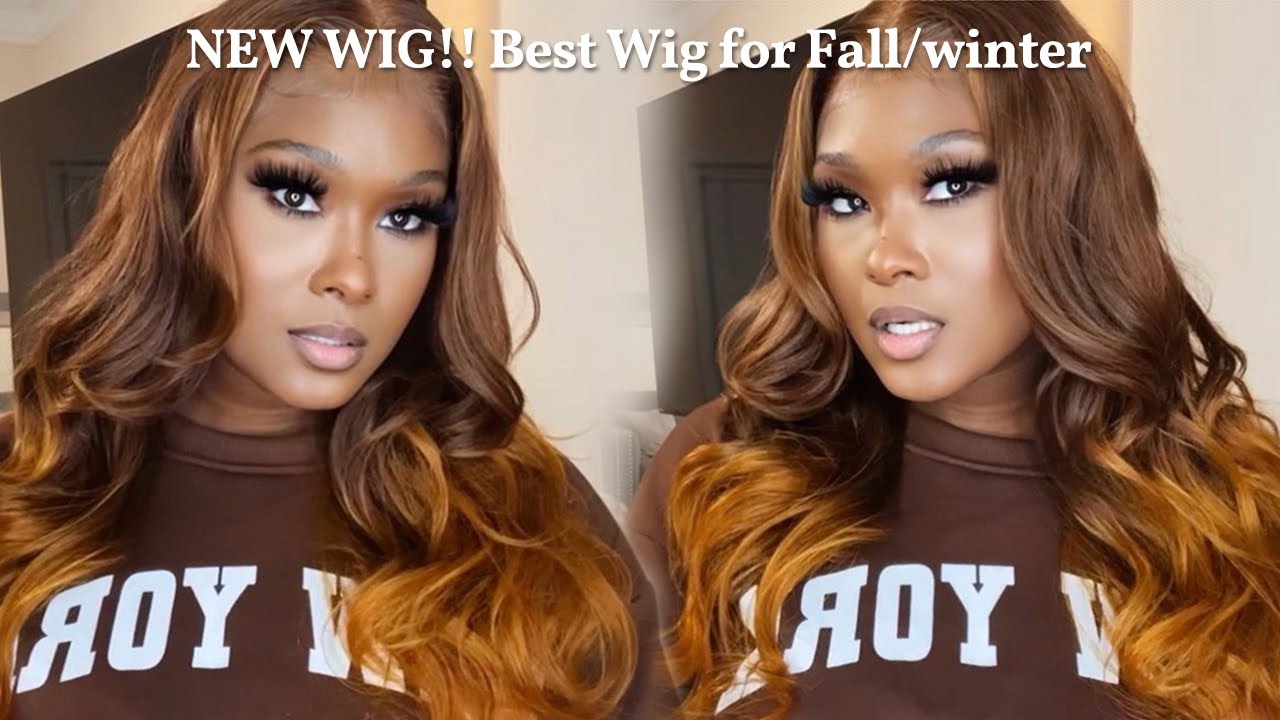 This ombré brown ginger wig is a must have for the Fall/winter! Ft Wiggins Hair