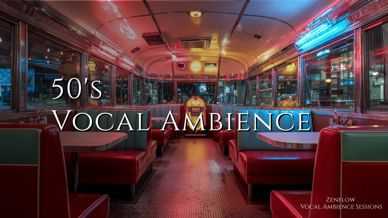 50&rsquo;s Vocal Ambience &ndash; Vintage Diner Atmosphere with Soft Vocals & Jukebox Glow
