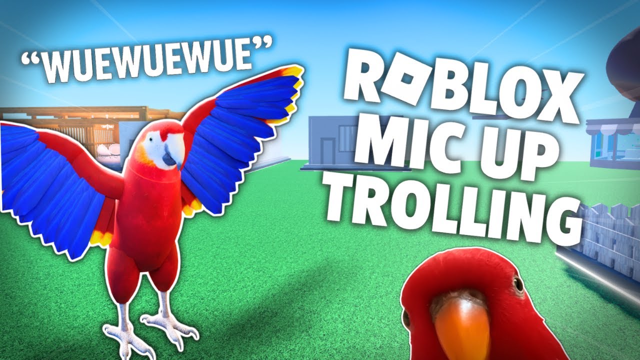 Троллинг в стиле ПОПУГАЯ в ROBLOX | Троллинг в голосовом чате Roblox