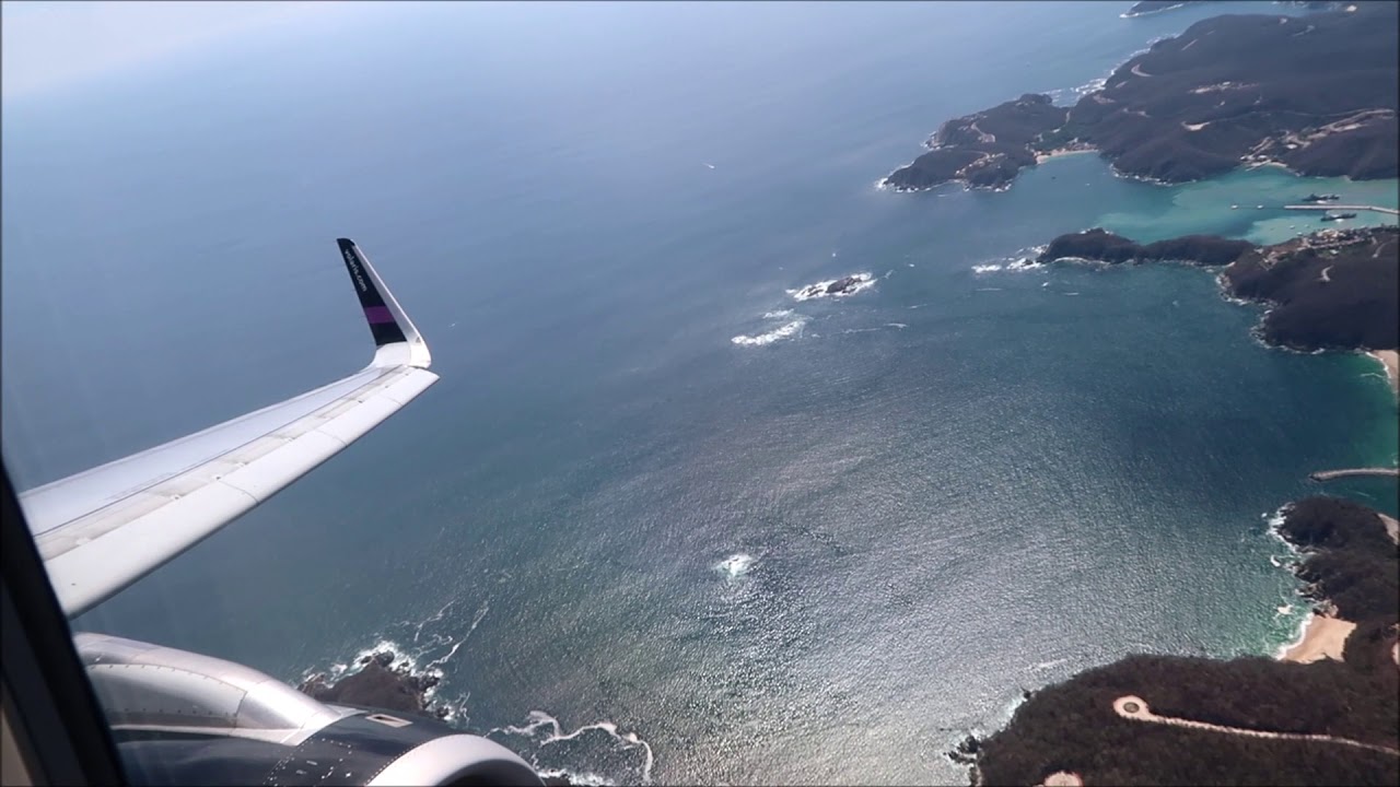 Aterrizando  en Huatulco ,Febrero 2020