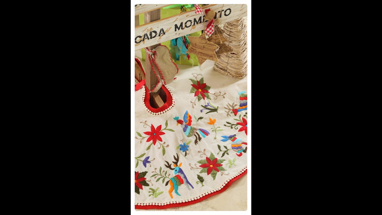 Como bordar un diseño tenango de Navidad