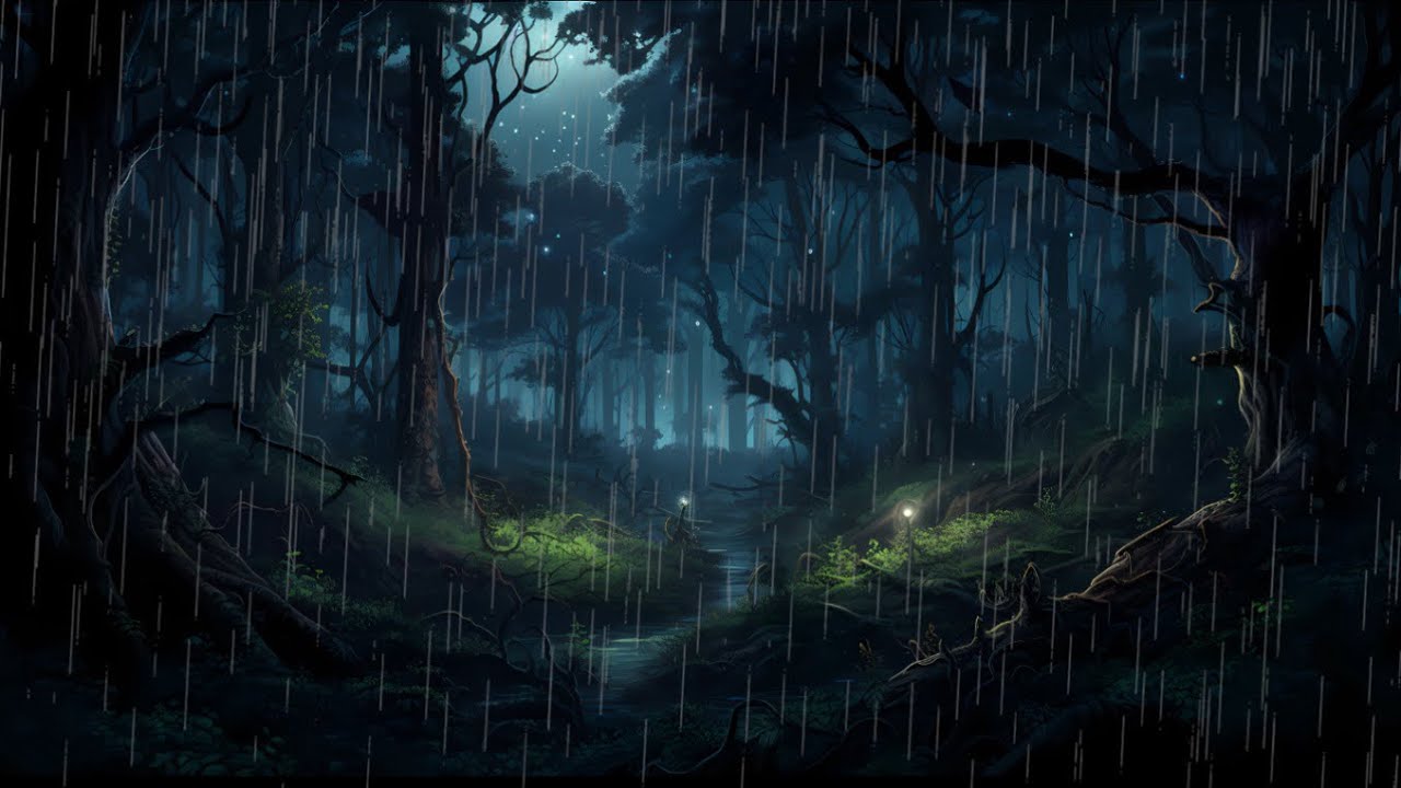Torrential Rainfall for Stress Relief : ASMR Therapy : ASMR Rain & Birds