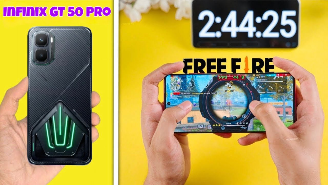 Infinix GT 50 Pro Free Fire Test | Infinix GT 50 Pro Gaming Test | Infinix GT 50 Pro FF Gameplay | 