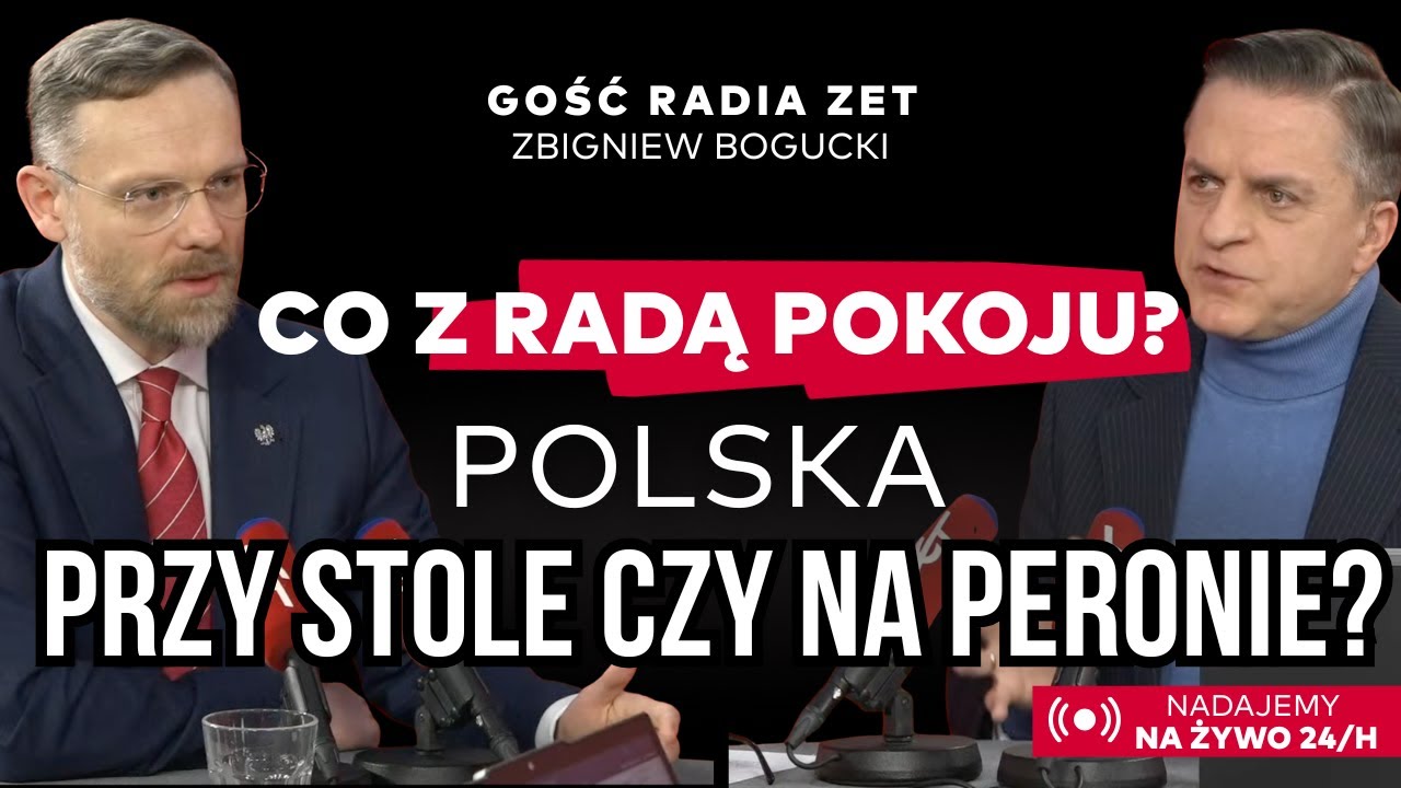 Zbigniew Bogucki o Radzie Pokoju: Albo wsiądziemy do pociągu, albo będziemy obserwować z peronu