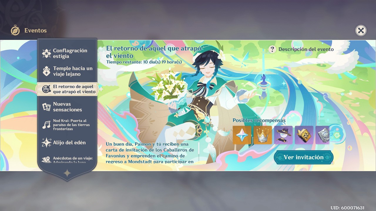 Completando el Evento - El retorno de aquel que atrapo el viento