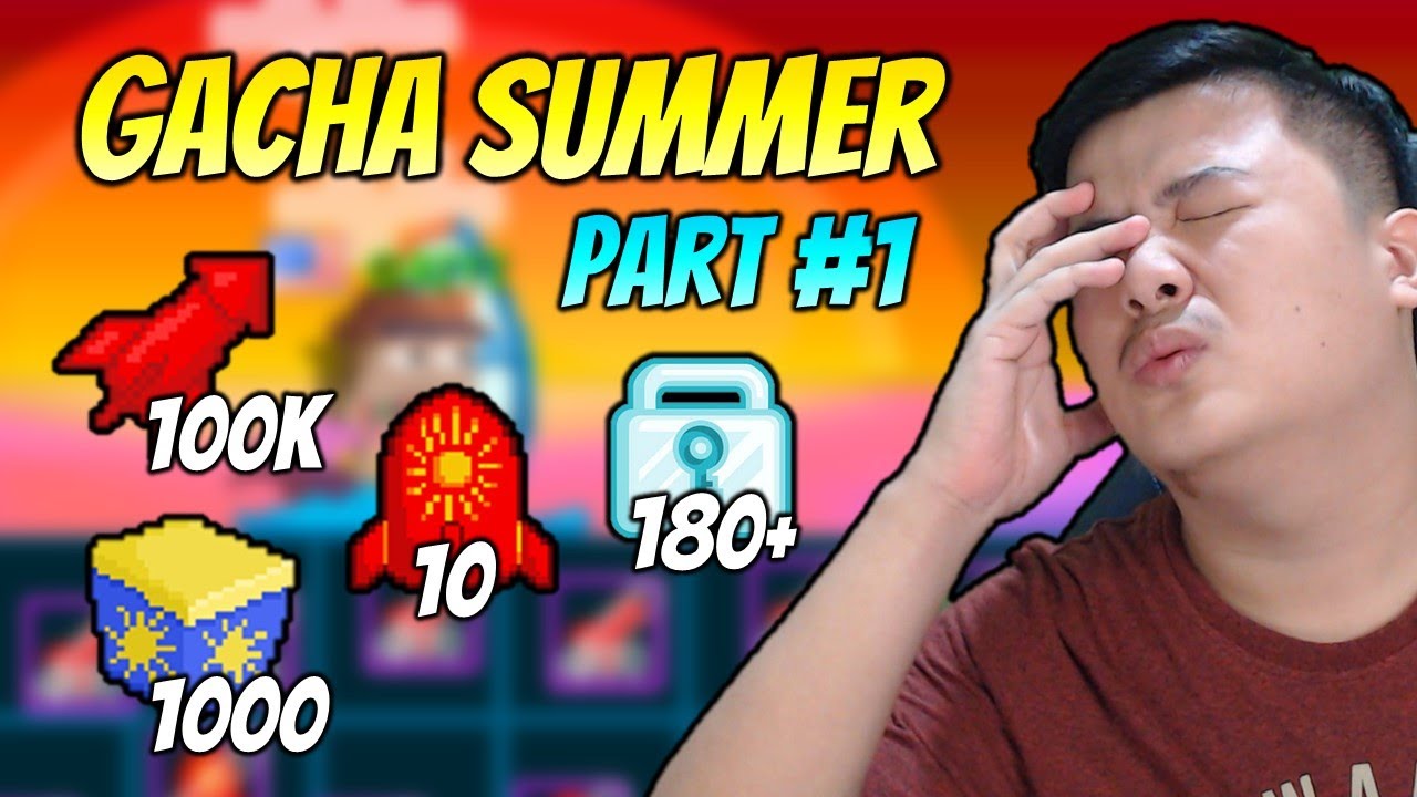 GACHA Summer Part #1 Langsung 180+ DLS!? Siapa Takut! - Growtopia Indonesia 2023 | GRZYZ GT