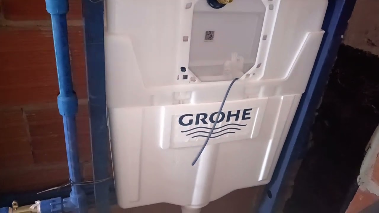 طريقة فسخ  او فتح وتركيب ميكانيزم المرحاض المدفون غروي Grohe