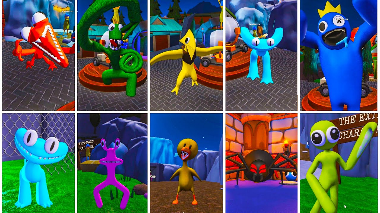 Playing as EVERYONE in RAINBOW FRIENDS CHAPTER 2 vs INSIDE OUT 2
