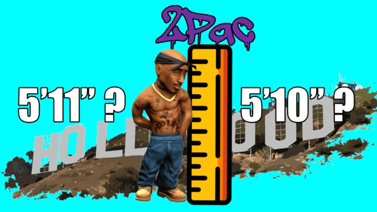 2pac's True Height #celebheight #2pac #tupac