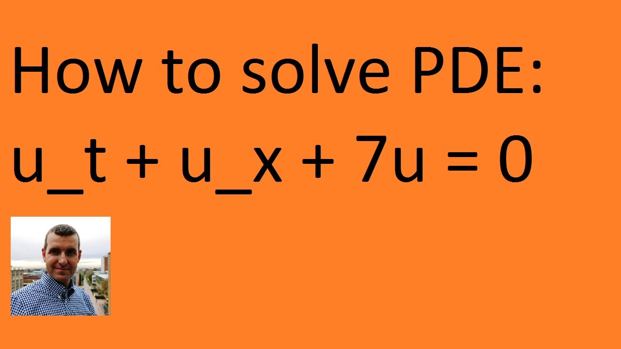 Solve PDE via an integrating factor
