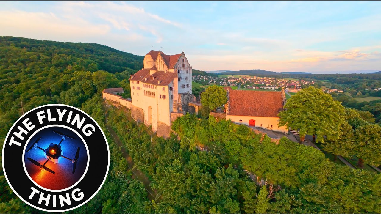 Gardens FPV of Wildegg Castle (Schloss Wildegg), Switzerland
