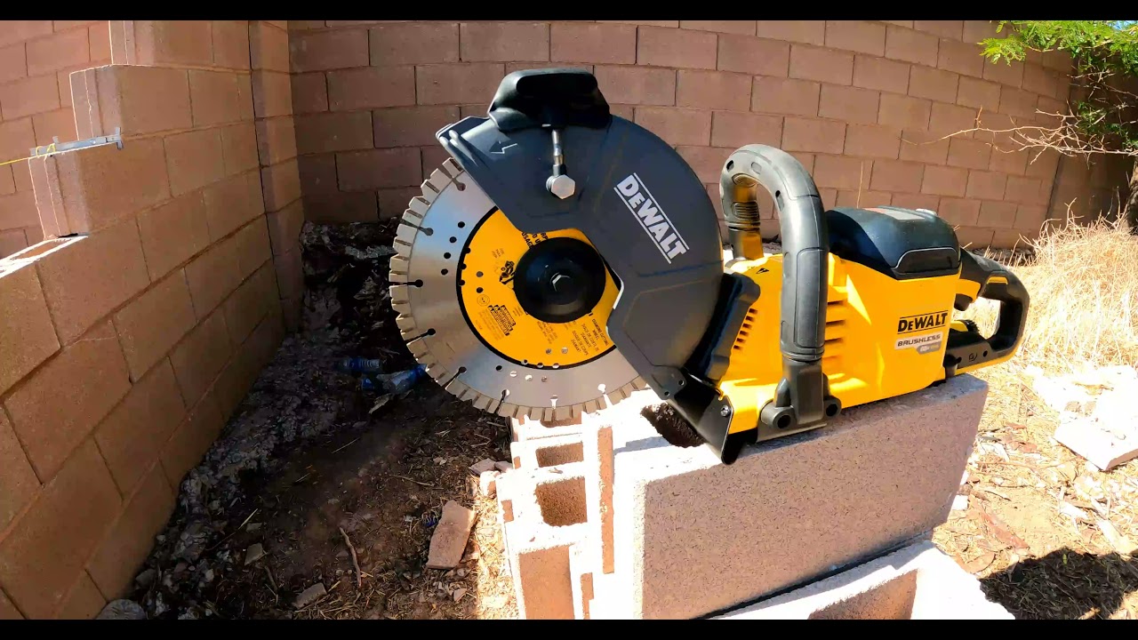 Cordless Dewalt Cut Off Saw vs Stihl TS 700 mixed gas Saw Comparison