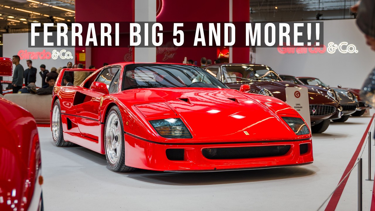 A perfect mix of classic cars and modern supercars - Retro Mobile 2026 Paris