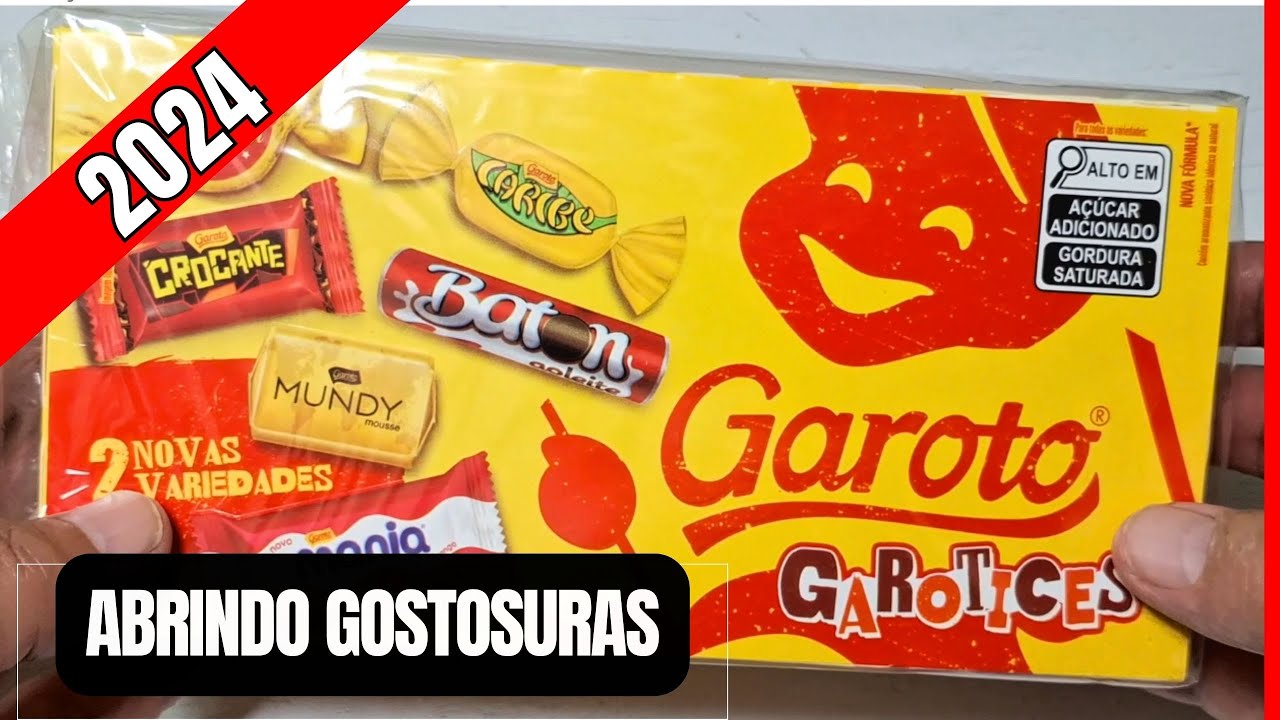 ABRINDO CAIXA DE BOMBONS GAROTO COM DUAS NOVIDADE 2024 - DE ARRUDA ABRINDO GOSTOSURAS
