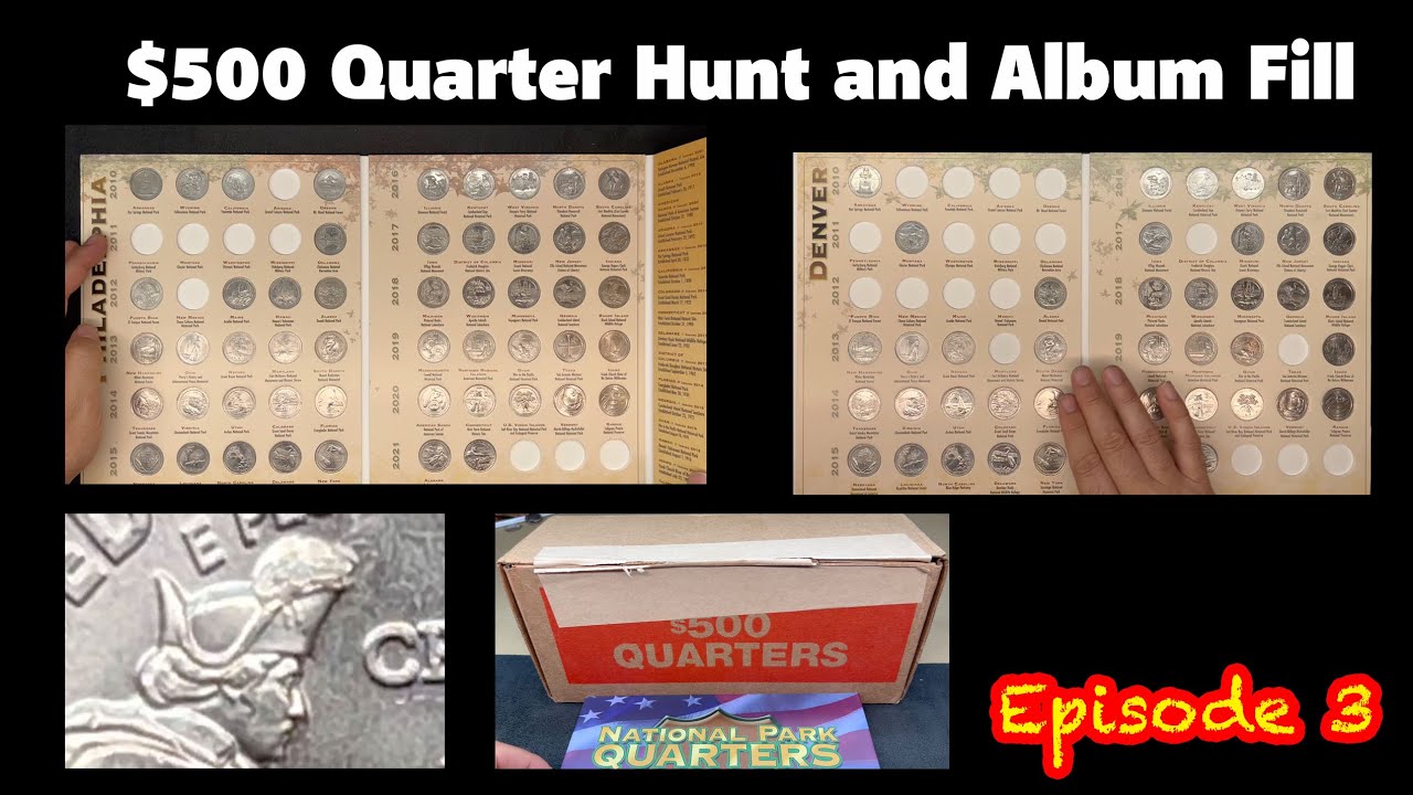 $500 Quarter Box Hunt - Did we finish our National Park Book? Episode 3